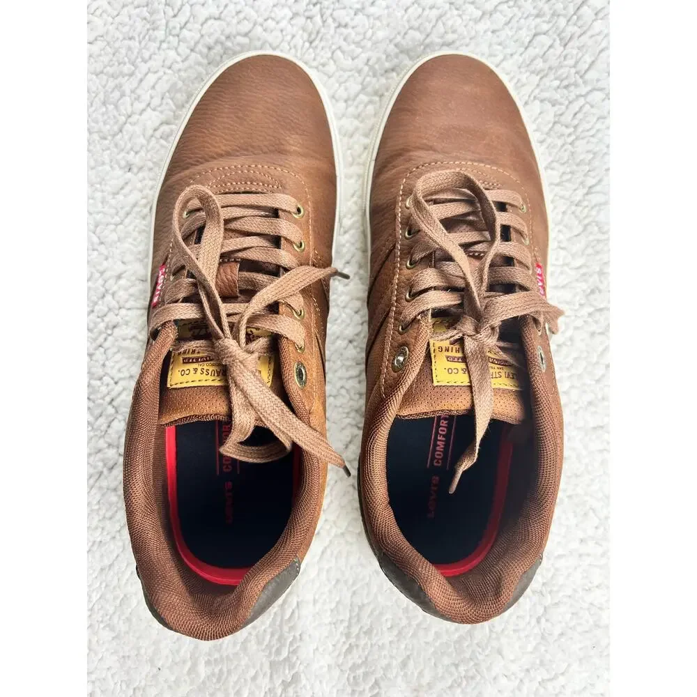 Levi's Miles WX Stacked Classic Casual Brown Sneakers Shoes Mens - Size 9.5 - K4
